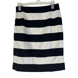 White House Black Market Office Core Striped Pencil Skirt Classic Career Size‎ 2